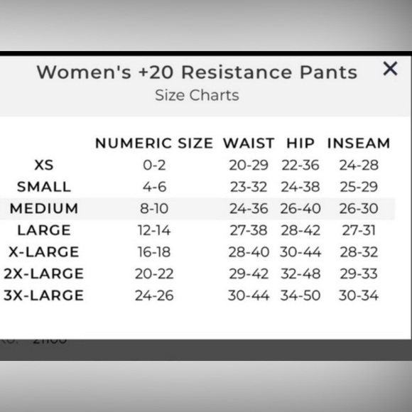 AGOGIE Women's +20 Resistance Pants Size Small - Picture 4 of 7